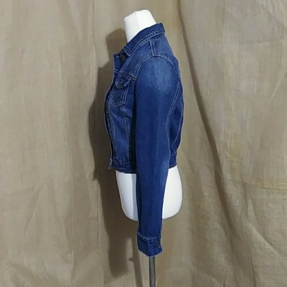 Aeropostale Brand Classic Women's Denim Jean Jacket Coat EUC Size Medium - Picture 3 of 16